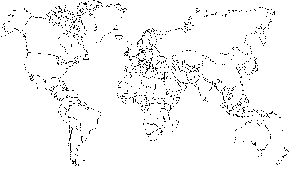 carte de geographie vierge